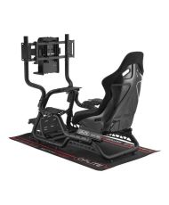 Bodenmatte für Rennsimulationscockpit OPLITE ULTIMATE GT Schwarz/Rot