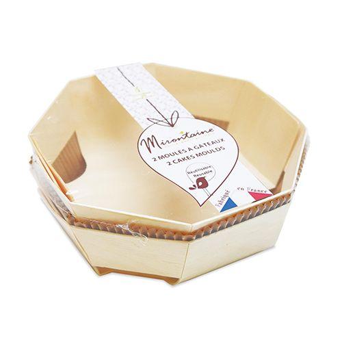 2 moules à gâteau en bois Ø 18 cm 2 moules à gâteau en bois Ø 18 cm