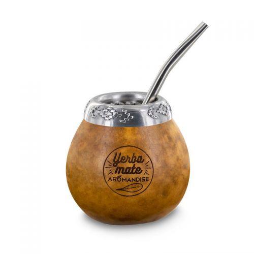 Calebasse et bombilla pour maté Calebasse et bombilla pour maté