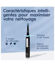 Brosses à Dents Électriques Noire et Bleue, 2 Brossettes, 1 Étui De Voyage