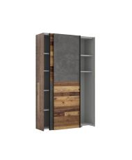 Multifunktions-Kleiderschrank mit 2 Schiebetüren – 120 x 41,6 x 190,5 cm – OZZULA