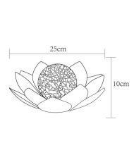 Solar-Seerose – GALIX – 25 cm – 7 Lumen – 8 Stunden Beleuchtung