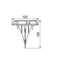 Aluminium-Solarstrahler 15 Lumen warmweiß – GALIX – Klassisch – Solarenergie – Außenbereich