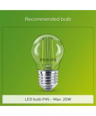 Lámpara de pie para exterior PHILIPS UTRECHT - Antracita - 20W - Resistente a la intemperie