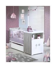 Cama combinada - 120 x 60 cm - Convertible a 90 x 190 cm