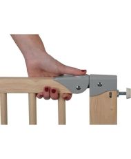 Barrière de sécurité Enfant OLEANE 8 - 80 à 85 cm - Bois - Amovible - Fixation par pression 4 points