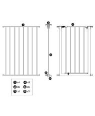 Barrière Pare feu pliable avec portillon – protection feu cheminée et poêle