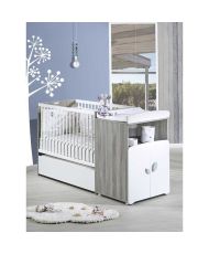 Cama combinada - 120 x 60 cm - Convertible a 90 x 190 cm