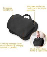 Coussin de massage Shiatsu épaules, dos, jambes et cou - 2 vitesses - Fonction chaleur - Rembourrage flexible