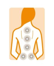Housse de chaise de massage par vibration Medisana - 4 zones de massage - fonction de chauffage