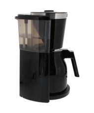 Kaffeemaschine aus schwarzem/gebürstetem Stahl – 8 Tassen – Anti-Tropf-System