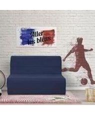 Banquette BZ 140 x 190 - Tissu bleu marine - MELISSA