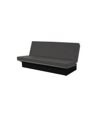 Banquette Clic clac 120 x 190 - Tissu gris - MELISSA