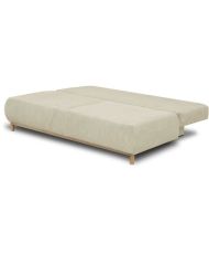MIKA 3-Sitzer-Umbaubank - Beigefarbener Cord - Aufbewahrungsbox - 192 x 84 x 93 cm