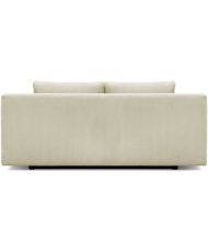 Panca trasformabile a 3 posti MIKA - Velluto a coste beige - Contenitore - 192 x 84 x 93 cm
