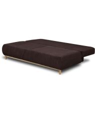 MIKA 3-seater convertible bench - Dark brown corduroy - Storage box - 192 x 84 x 93 cm