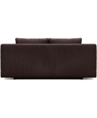 Panca trasformabile a 3 posti MIKA - Velluto a coste marrone scuro - Scatola portaoggetti - 192 x 84 x 93 cm