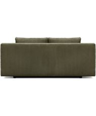 MIKA 3-Sitzer-Umbaubank – Khakigrüner Cord – Aufbewahrungsbox – 192 x 84 x 93 cm