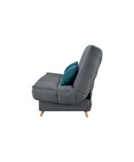 COMFORT BULTEX Clic clac 3 Plätze - Anthrazitfarbener Stoff - 192 x 95 x 101 - MONA