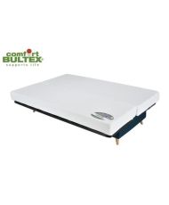 KOMFORT BULTEX Clic clac 3 Plätze - Blauer Stoff - 192 x 95 x 101 - MONA