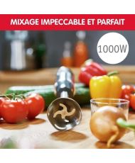 Mixeur plongeant, 1000W, Noir/Inox