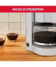MOULINEX Cafetera de filtro 1,1 L, 12 tazas