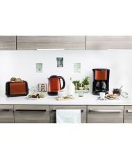 Bollitore elettrico - 1,7 L - Acciaio inossidabile - Rosso