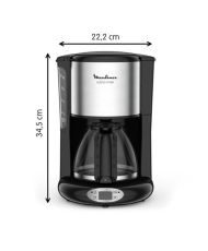 MOULINEX Filterkaffeemaschine, 1,25 l Fassungsvermögen, 10 bis 15 Tassen