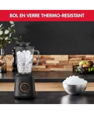 Moulinex Blender électrique, Design écologique, Smoothie, Milk-shake, Gaspacho, Soupe, 1,75 L, 4 lames, 800 W