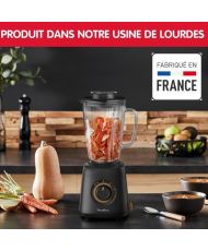 Moulinex Blender électrique, Design écologique, Smoothie, Milk-shake, Gaspacho, Soupe, 1,75 L, 4 lames, 800 W