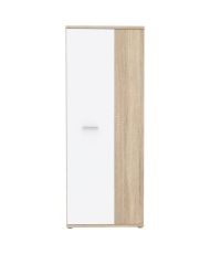 MISCA Schuhschrank Sonoma-Eiche und Mattweiß – 69 cm