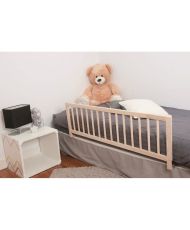 Sponda letto in legno naturale 120 CM - Sicurezza per bambini