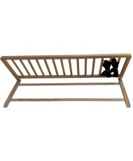 Barrière de Lit Bois Nature120 CM - Sécurité pour Bébé