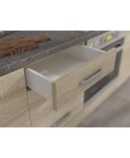 Unterschrank mit 4 Schubladen und Arbeitsplatte – Sonoma-Eiche – 40 x 51,6 x 85 cm – LASSEN