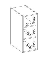 Hochschrank mit 1 Flügeltür - Sonoma-Eiche - 30 x 31,6 x 72 cm - LASSEN
