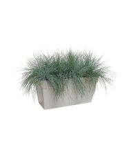 Planteur - Bac à plantes avec roues pour terrasse - 51 L - 70 cm - Blanc