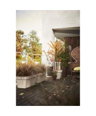 Loft Urban Terrace Blumenkasten, Räder 70 – Schwarz – 69 x B 34 x 33 cm
