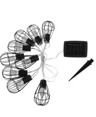 Ghirlanda gabbia solare Keny - 10 lampadine LED - 3,8 m - Esterno