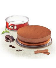 TEFAL Stahlscharnierform Ø 27 cm – Rot und Grau