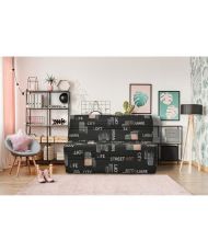 Banquette BZ - Tissu Noir - 143 x 97 x 89 cm - Joe
