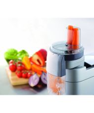 Grattugia-affettatrice KENWOOD - Doppio camino con dosatore - 7 dischi in acciaio inox