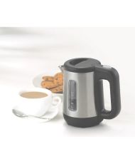 Bouilloire - Compacte 0.5L - Inox satiné et noir - Filtre anti-calcaire amovible