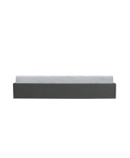 Bett mit Stauraum für Erwachsene – dunkelgrauer Stoff – inklusive Boxspringbett – 140 x 190 cm