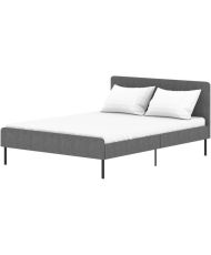 SIME-Bett für Erwachsene – 140 x 190 cm – inklusive Boxspringbett – Grau