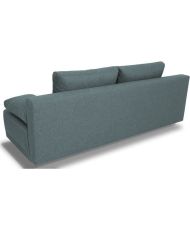 Canapé clic-clac – Tissu Bleu – 195 x 122 x 78 cm – LARA