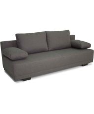 Umwandelbare Bank aus grauem Stoff – 195 x 122 x 78 cm – LARA