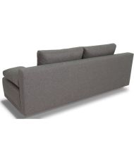 Umwandelbare Bank aus grauem Stoff – 195 x 122 x 78 cm – LARA