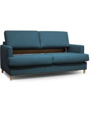 Hexagon – 3-Sitzer-Umbausofa – Stoff in Petrablau – 182 x 98 x 82 cm – Larry