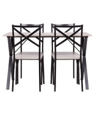 Conjunto de 1 mesa con 4 sillas - COUNTRY