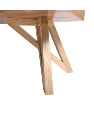 Buffet SAWYER - placage frene - 3 portes - style scandinave - 160 x 42 x 85 cm